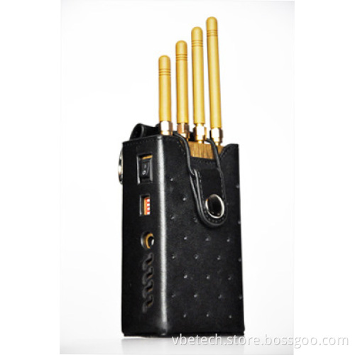 4 Bands Handheld Signal Jammer, Mini Portable Jammer, Blocker (Golden)